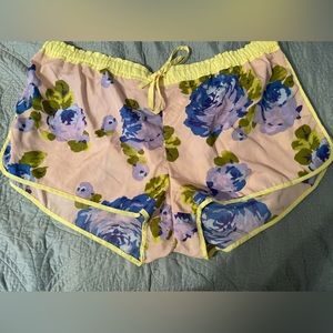 AERIE. FLORAL SLEEP SHORTS. XXL